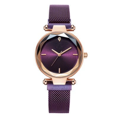 진공 도금 여성 석영 손목 Watchv 32mm 긁힘 방지 마모