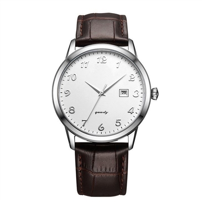 가죽 스트랩 크로노그래프 손목 시계 42mm 다이얼 220mm 벨트
